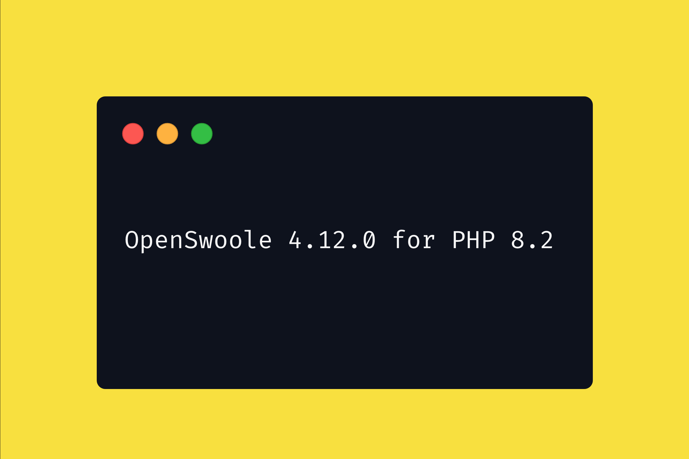 Official OpenSwoole version 4.12.0